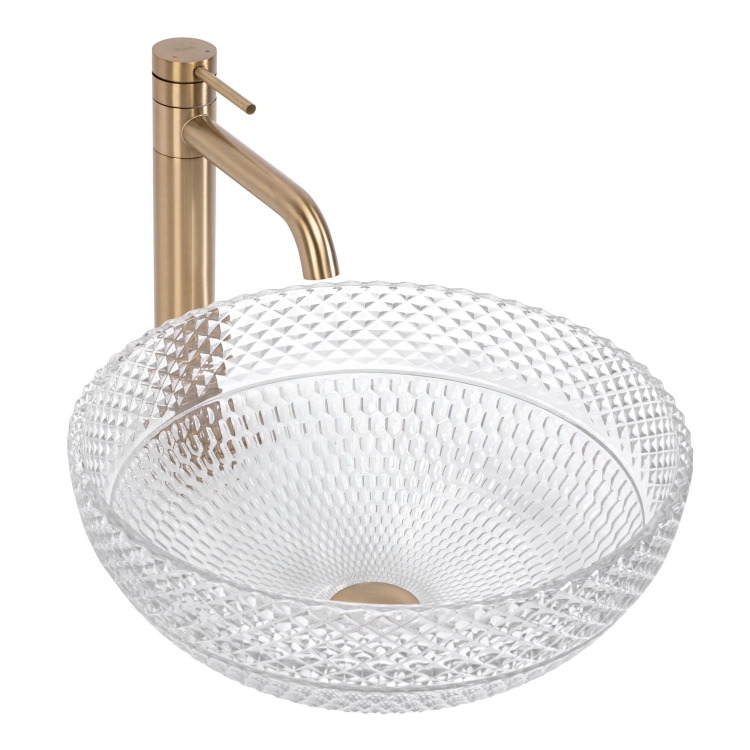 умивальник Rea Sue 40x40 transparent (REA-U4702)