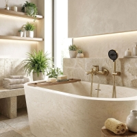 змішувач для ванни та душу Rea Vision brushed gold (REA-B6737)