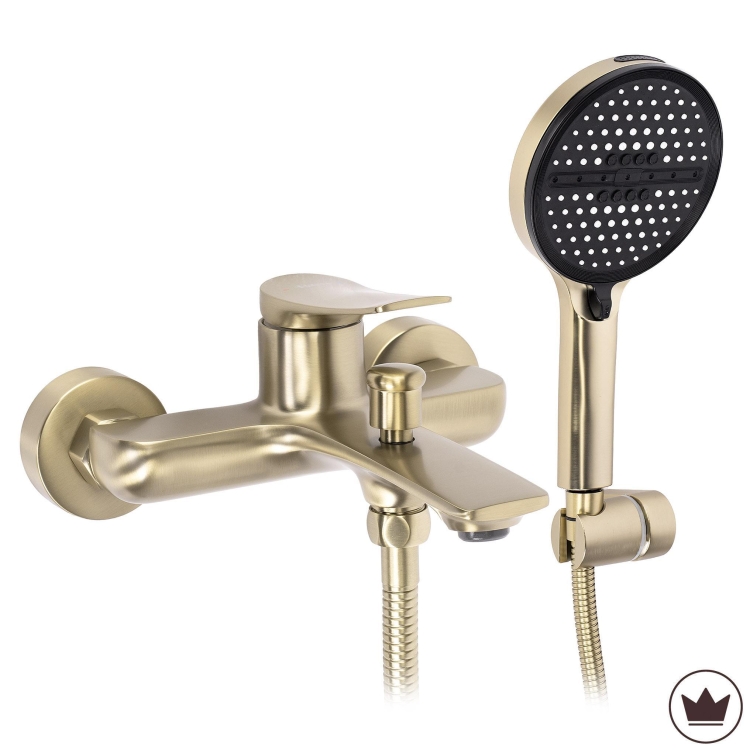 змішувач для ванни та душу Rea Vision brushed gold (REA-B6737)