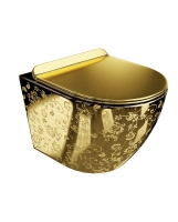 унитаз Lavita Sofi slim golden eye подвесной, сиденье дюропласт, без ободка (5900378326526)