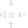 гачок Omnires Trent chrome (TR55110CR)