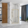 душові двері Rea Alex 120x190 скло прозоре, gold brush (REA-K2501)
