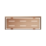 полочка Omnires Uni brushed copper (UN10335CPB)