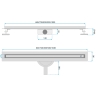 трап Rea Neox Slim Pro brushed nickel 90 (REA-G4811)