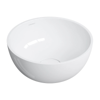 умивальник Omnires Shell 35 cm gloss white (SHELL350UNBP)