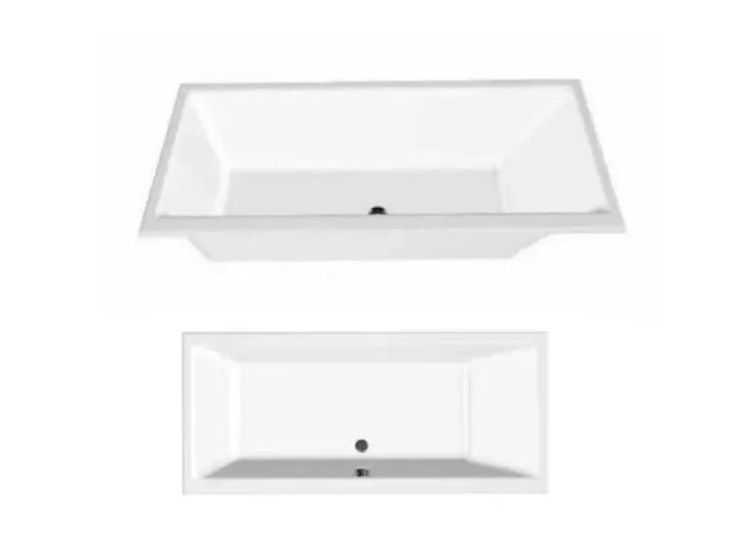 ванна акриловая Radaway Duna 160x75 пристенная с ножками + сифон (WA1-61-160x075S)