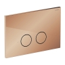 инсталляция Omnires Flush Set ECO, панель смыва STEEL-R45, polished copper (STFWCECO1R45-RCP)