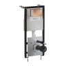 инсталляция Omnires Flush Set ECO, панель смыва STEEL-R45, polished copper (STFWCECO1R45-RCP)