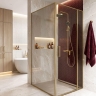 душевая система с изливом Rea Vision brushed gold (REA-P9667)