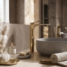 смеситель для умывальника Rea Vision Premium high gold (REA-B8944)