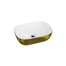 умывальник Lavita Costa Brushed Gold 46x32,5 накладной (5900378325758)