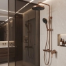 душевая система с изливом Rea Vision brushed copper (REA-P9664)