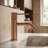 смеситель для умывальника Rea Venti Low brushed copper (REA-B9786)