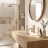 смеситель для умывальника Rea Venti Low brushed copper (REA-B9786)