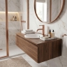 смеситель для умывальника Rea Venti Low brushed copper (REA-B9786)