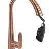 смеситель для кухни Rea Ross с выдвижным изливом, brush copper (REA-B9635)