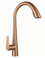 змішувач для кухні Rea Ross з висувним виливом, brush copper (REA-B9635)