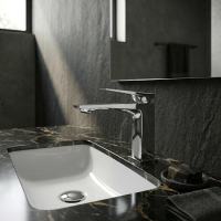 змішувач для умивальника Rea Prime низький, chrome (REA-B6776)