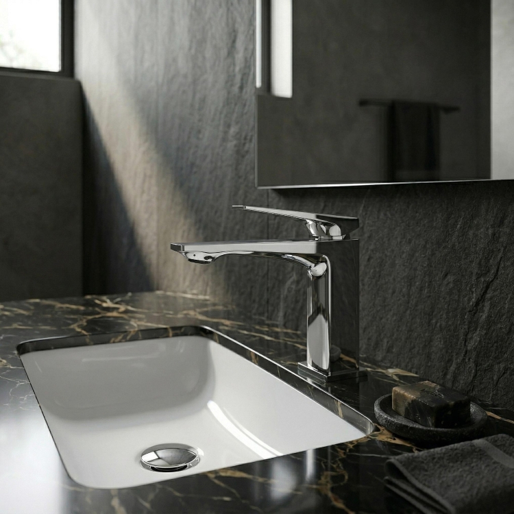 змішувач для умивальника Rea Prime низький, chrome (REA-B6776)