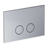инсталляция Omnires Flush Set, панель смыва STEEL-R45, brushed nickel (STFWC1R45-RNI)