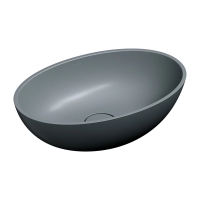 умивальник Omnires Shell 50х32 matt ash grey (SHELL500UNAG)