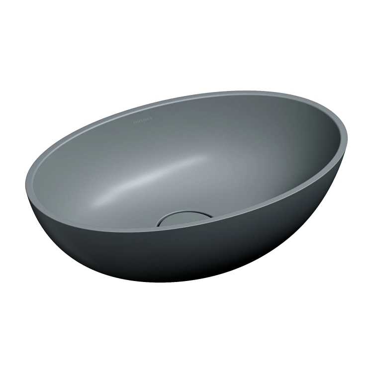 умивальник Omnires Shell 50х32 matt ash grey (SHELL500UNAG)