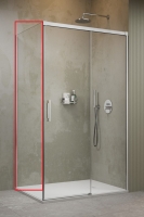 збоку стінка Radaway Idea 8 S1 90х200,5 права, скло прозоре, хром (10360090-01-01R)