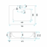 умывальник Rea Aresa 70x50 подвесной White матовый (REA-U9971)