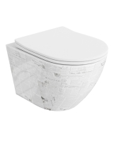 унитаз Lavita Sofi slim paper подвесной, сиденье дюропласт, без ободка (5900378326489)