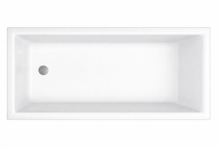 ванна акриловая Radaway Linda 100х70 пристенная с ножками + сифон (WA1-63-100x070S)