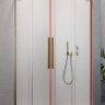 душова кабіна Radaway Furo SL KDD 90x200 права, скло прозоре, brushed gold (10305090-99-01R)