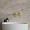 зовнішня частина змішувача для умивальника Omnires Y прихованого монтажу brushed brass (Y1215HLROBSB)