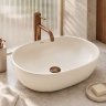 умивальник Rea Focus 48,5x34,5 накладний Creme матовий (REA-U3229)