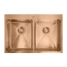 кухонная мойка Rea Joel 83x55 с сифоном brush copper (ZLE-06412)