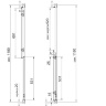 душевые двери Omnires Chelsea 120x190 см безопасное стекло chrome/transp (NDP12XCRTR)